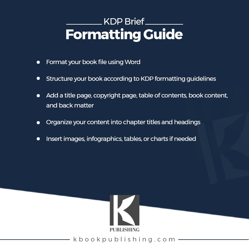 formatting guidelines for kdp