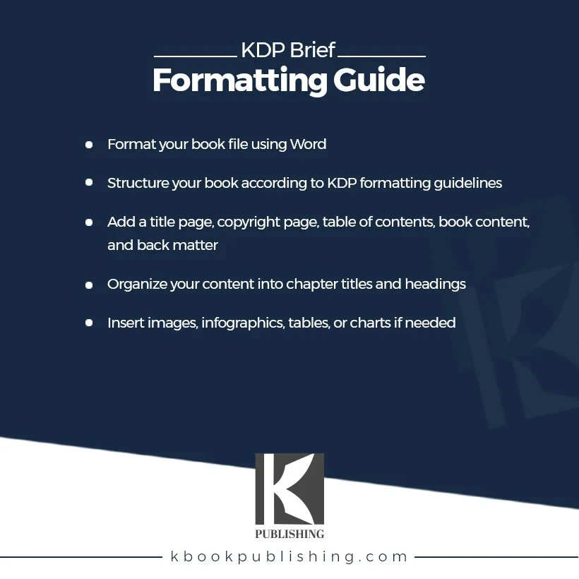 formatting guidelines for kdp